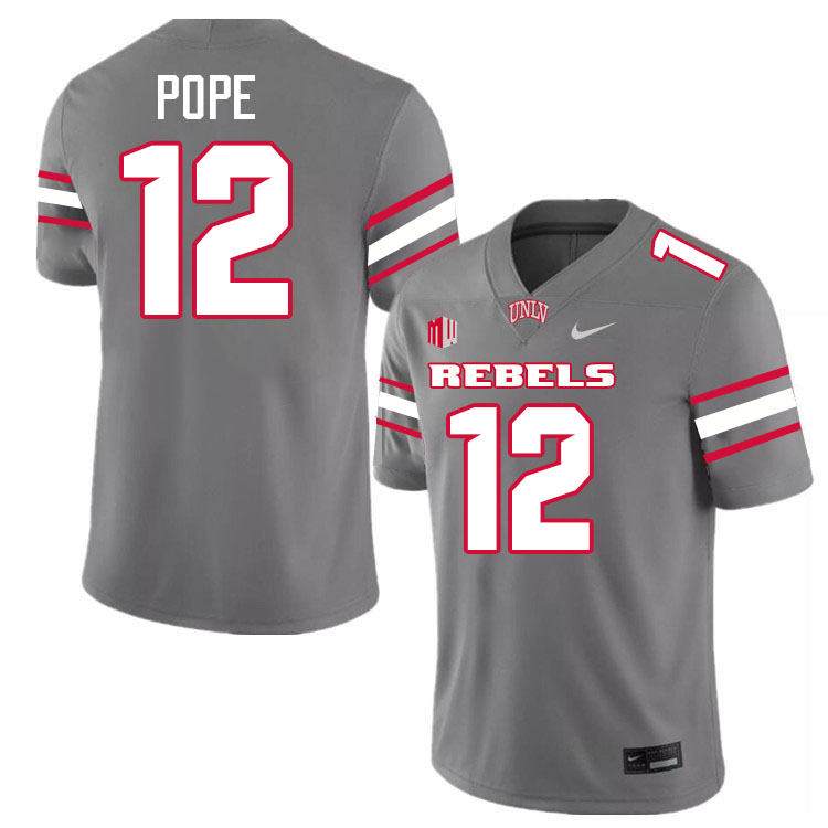 Jake Pope UNLV Jersey,UNLV Rebels Football Uniforms,Jerseys,Gears-Grey